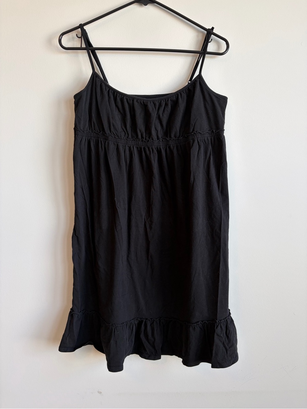 LOFT Black Spaghetti Strap Camisole Dress